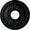 Ekena Millwork Tirana Ceiling Medallion (Fits Canopies up to 4 3/4"), 13 7/8"OD x 3 3/4"ID x 1 1/4"P, Jet Black CM13TIBLF - alternate 1